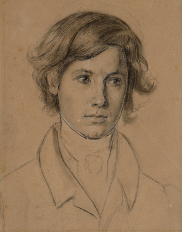 Friedrich  Wasmann "Portrait eines jungen Mannes"